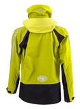 Back side of Yellow Adidas Sailing Atlantic Short Jacket with black and red Stripes