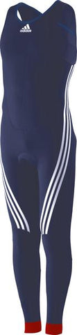 Blue adidas Sailing Foil with Exuskin 3D Pattern and white lining on legs and white adidas logo on the chest