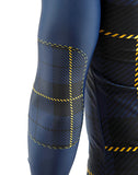 Fit arm of a Man wearing Citron Burst Trashee Rashguard with White Trio Sports logo made from Recycled Ocean Waste