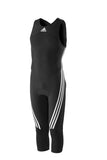 Black adidas harness for sailing, surfing, rufting with white adidas logo and white lining on the legs